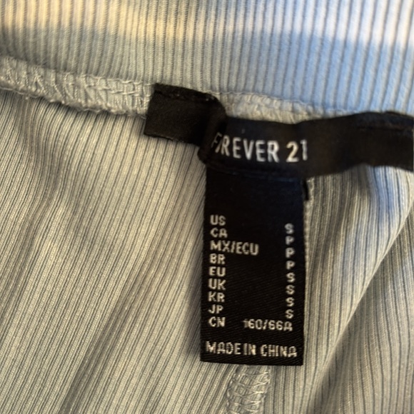 Forever 21 | Light Blue jersey Flared leggings yoga pants - Picture 5 of 13